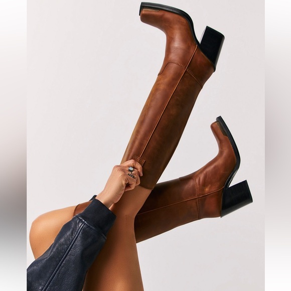 Free People Shoes - Free People Jeffery Campbell East Austin Leather Tall Boot Western Country